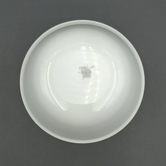 Corelle Slate Indigo Allegro Serving Bowl Blue Band White Medium Vegetable Bowl - Picture 4 of 6